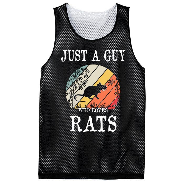 Just A Guy Who Loves Rats Mesh Reversible Basketball Jersey Tank