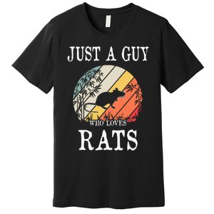 Just A Guy Who Loves Rats Premium T-Shirt