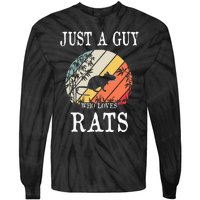 Just A Guy Who Loves Rats Tie-Dye Long Sleeve Shirt