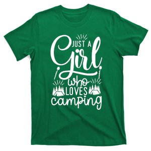 Just A Girlss Who Loves Camping T-Shirt