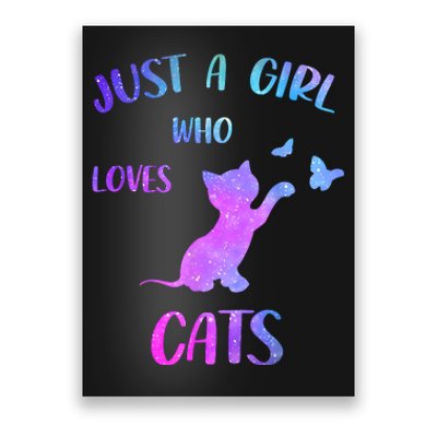 Just A Girl Who Loves Cats Poster