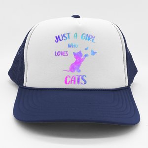 Just A Girl Who Loves Cats Trucker Hat