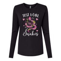 Just A Girl Who Loves Snakes Women Snake Lover Womens Cotton Relaxed Long Sleeve T-Shirt