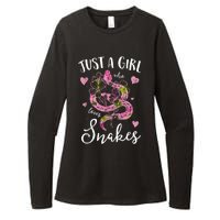 Just A Girl Who Loves Snakes Women Snake Lover Womens CVC Long Sleeve Shirt