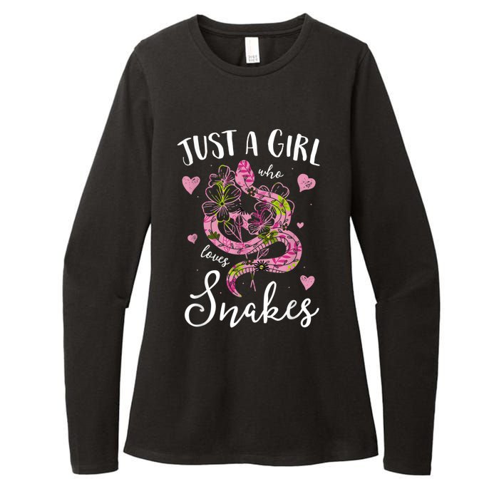 Just A Girl Who Loves Snakes Women Snake Lover Womens CVC Long Sleeve Shirt