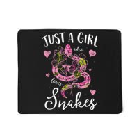 Just A Girl Who Loves Snakes Women Snake Lover Mousepad