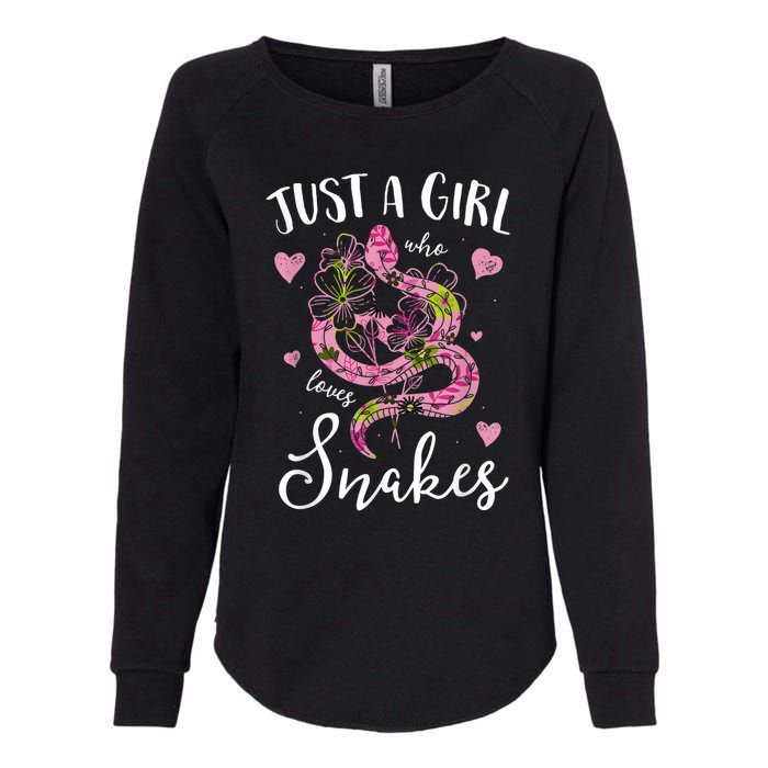 Just A Girl Who Loves Snakes Women Snake Lover Womens California Wash Sweatshirt