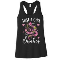 Just A Girl Who Loves Snakes Women Snake Lover Women's Racerback Tank