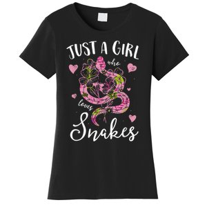 Just A Girl Who Loves Snakes Women Snake Lover Women's T-Shirt