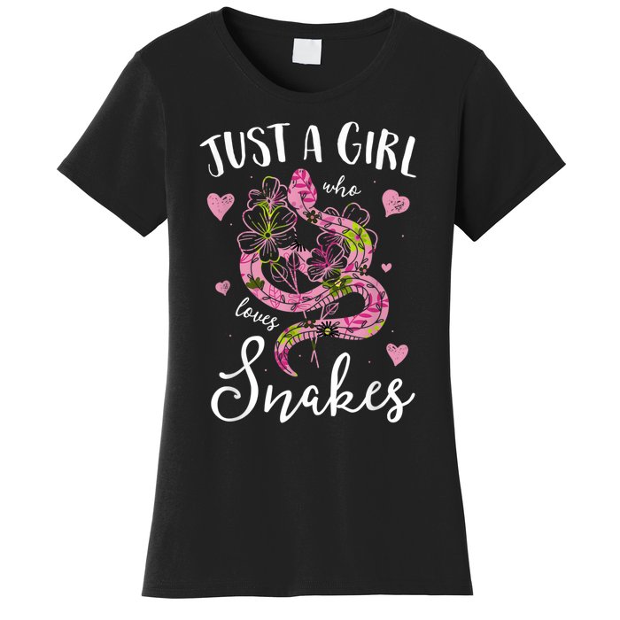 Just A Girl Who Loves Snakes Women Snake Lover Women's T-Shirt