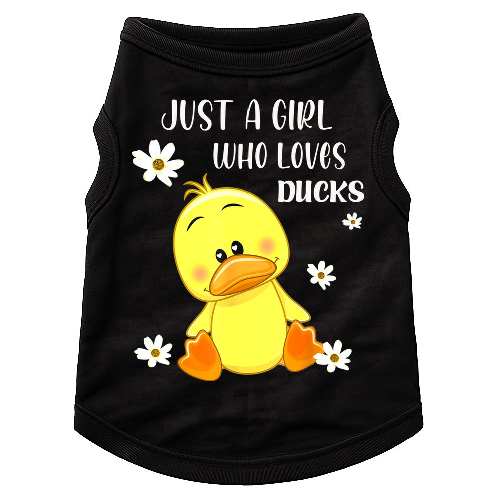 Just A Girl Who Loves Ducks Cute Duck Lover Owner Gift Doggie Tank