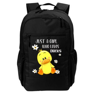 Just A Girl Who Loves Ducks Cute Duck Lover Owner Gift Daily Commute Backpack