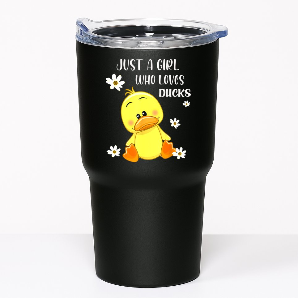 Just A Girl Who Loves Ducks Cute Duck Lover Owner Gift Tumbler