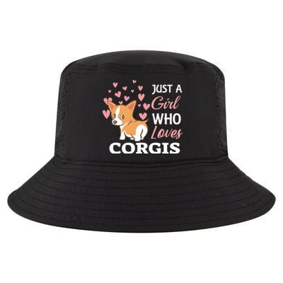 Just A Girl Who Loves Corgis Gift Love Corgis Gift Cool Comfort Performance Bucket Hat