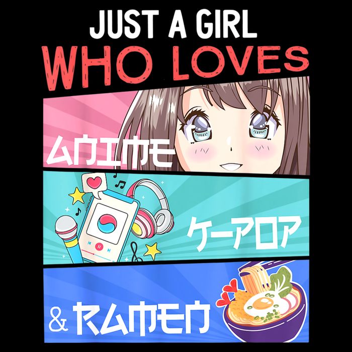 Just A Girl Who Loves Anime KPop Ramen KPop Lover Kawaii Impact Tech Backpack
