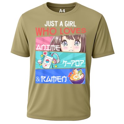 Just A Girl Who Loves Anime KPop Ramen KPop Lover Kawaii Cooling Performance Crew T-Shirt