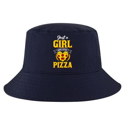 Just A Girl Who Loves Pizza Cute Pizza Lover Girls Wo Cool Comfort Performance Bucket Hat