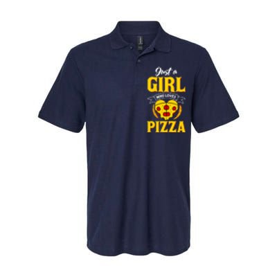 Just A Girl Who Loves Pizza Cute Pizza Lover Girls Wo Softstyle Adult Sport Polo