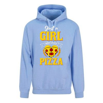 Just A Girl Who Loves Pizza Cute Pizza Lover Girls Wo Unisex Surf Hoodie