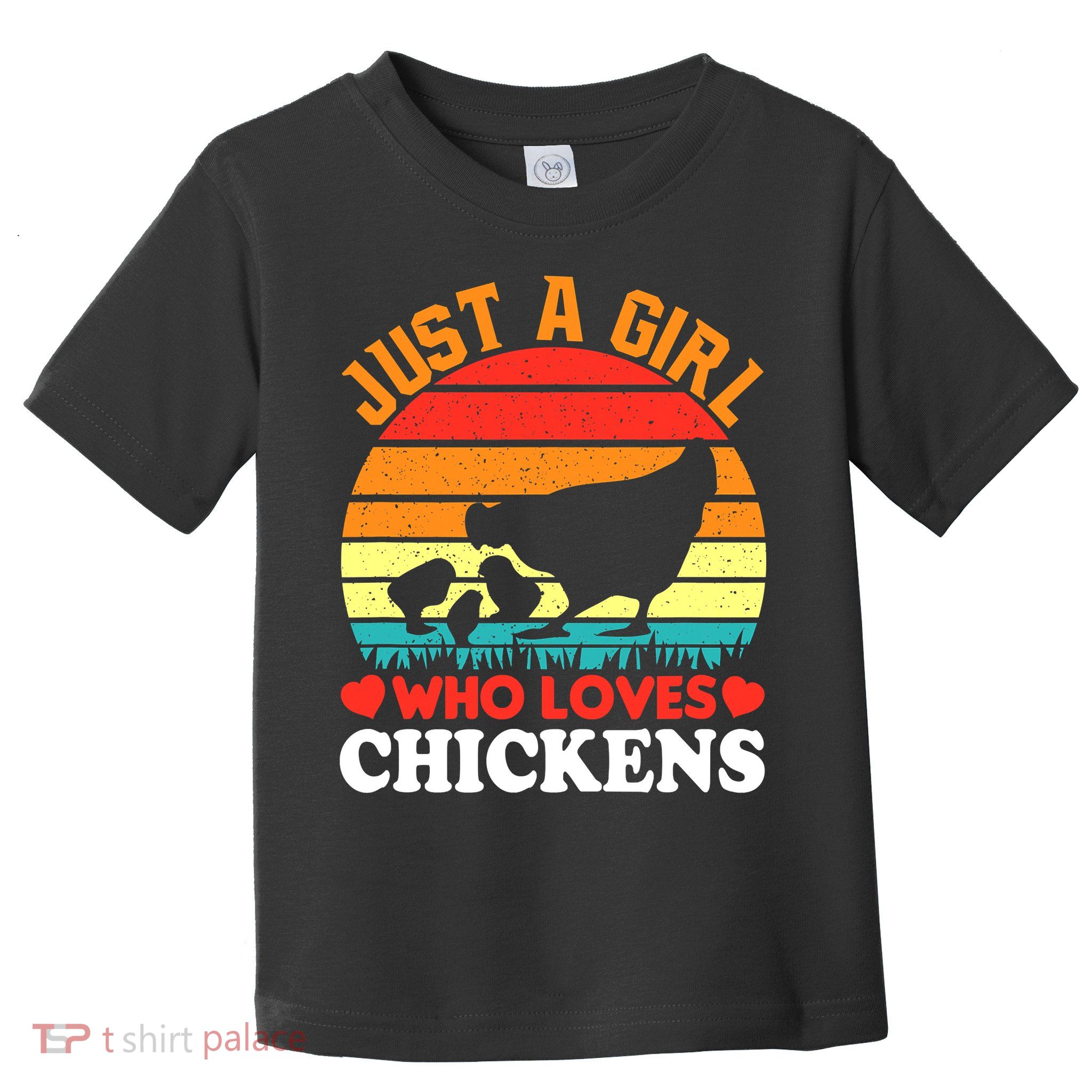 Just A Girl Who Loves Chickens Farmer Farm Toddler T-Shirt