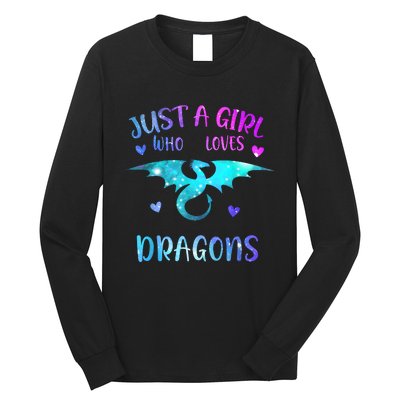 Just A Girl Who Loves Dragons Long Sleeve Shirt