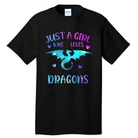 Just A Girl Who Loves Dragons Tall T-Shirt