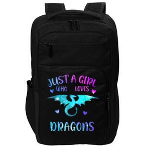 Just A Girl Who Loves Dragons Impact Tech Backpack