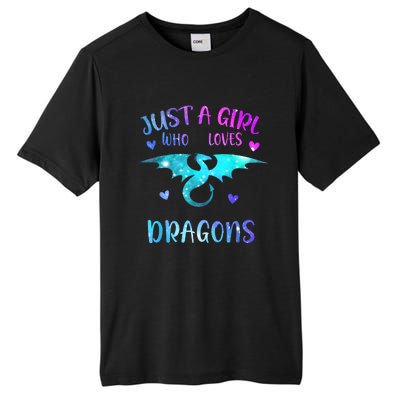 Just A Girl Who Loves Dragons Tall Fusion ChromaSoft Performance T-Shirt