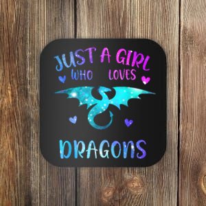 Just A Girl Who Loves Dragons Coaster