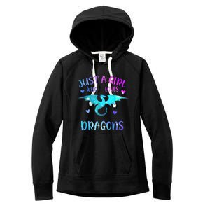 Just A Girl Who Loves Dragons Women's Fleece Hoodie