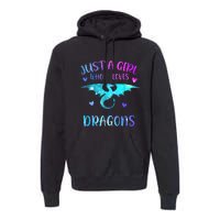 Just A Girl Who Loves Dragons Premium Hoodie