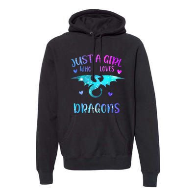 Just A Girl Who Loves Dragons Premium Hoodie