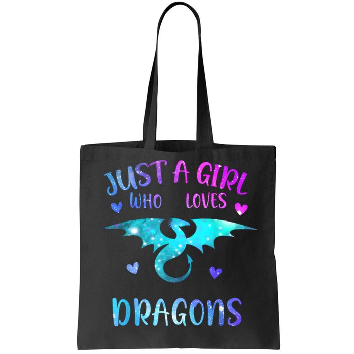 Just A Girl Who Loves Dragons Tote Bag