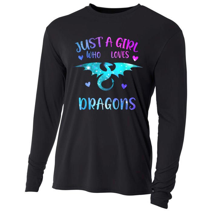 Just A Girl Who Loves Dragons Cooling Performance Long Sleeve Crew