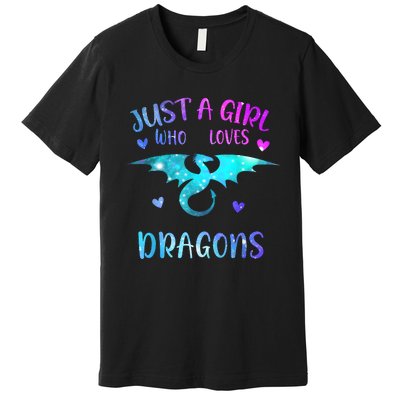 Just A Girl Who Loves Dragons Premium T-Shirt