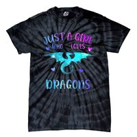 Just A Girl Who Loves Dragons Tie-Dye T-Shirt