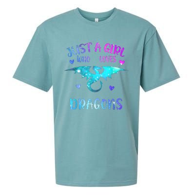 Just A Girl Who Loves Dragons Sueded Cloud Jersey T-Shirt