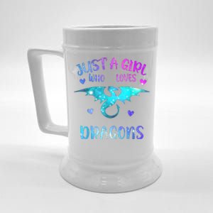 Just A Girl Who Loves Dragons Beer Stein