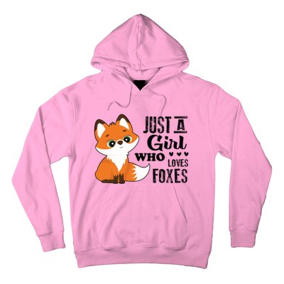 Just A Girl Who Loves Foxes Fox Lover Gift Hoodie