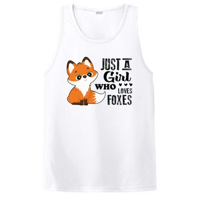 Just A Girl Who Loves Foxes Fox Lover Gift PosiCharge Competitor Tank