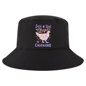 Just A Girl Who Loves Chickens Chicken Hen Love Cute Cool Comfort Performance Bucket Hat