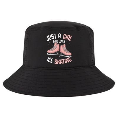 Just A Girl Who Loves Ice Skating Figure Skater Cool Comfort Performance Bucket Hat