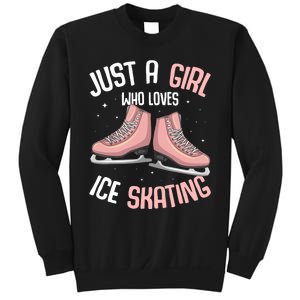 Just A Girl Who Loves Ice Skating Figure Skater Sweatshirt