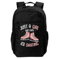 Just A Girl Who Loves Ice Skating Figure Skater Daily Commute Backpack