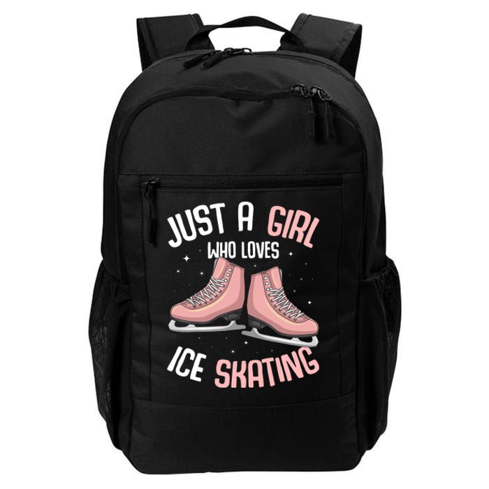 Just A Girl Who Loves Ice Skating Figure Skater Daily Commute Backpack