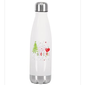 Just A Girl Who Loves Christmas Funny Christmas Stainless Steel Insulated Water Bottle