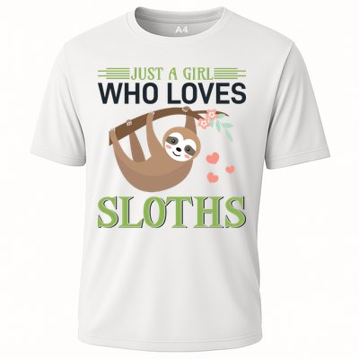 Just A Girl Who Loves Sloths Performance Shirt