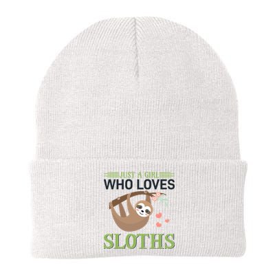 Just A Girl Who Loves Sloths Beanie