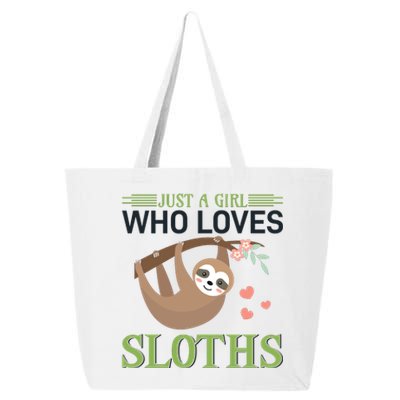 Just A Girl Who Loves Sloths 25L Jumbo Tote