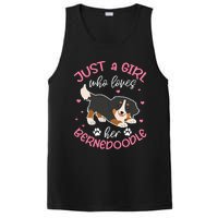 Just A Girl Who Loves Her Bernedoodle Dog Lover Kawaii PosiCharge Competitor Tank